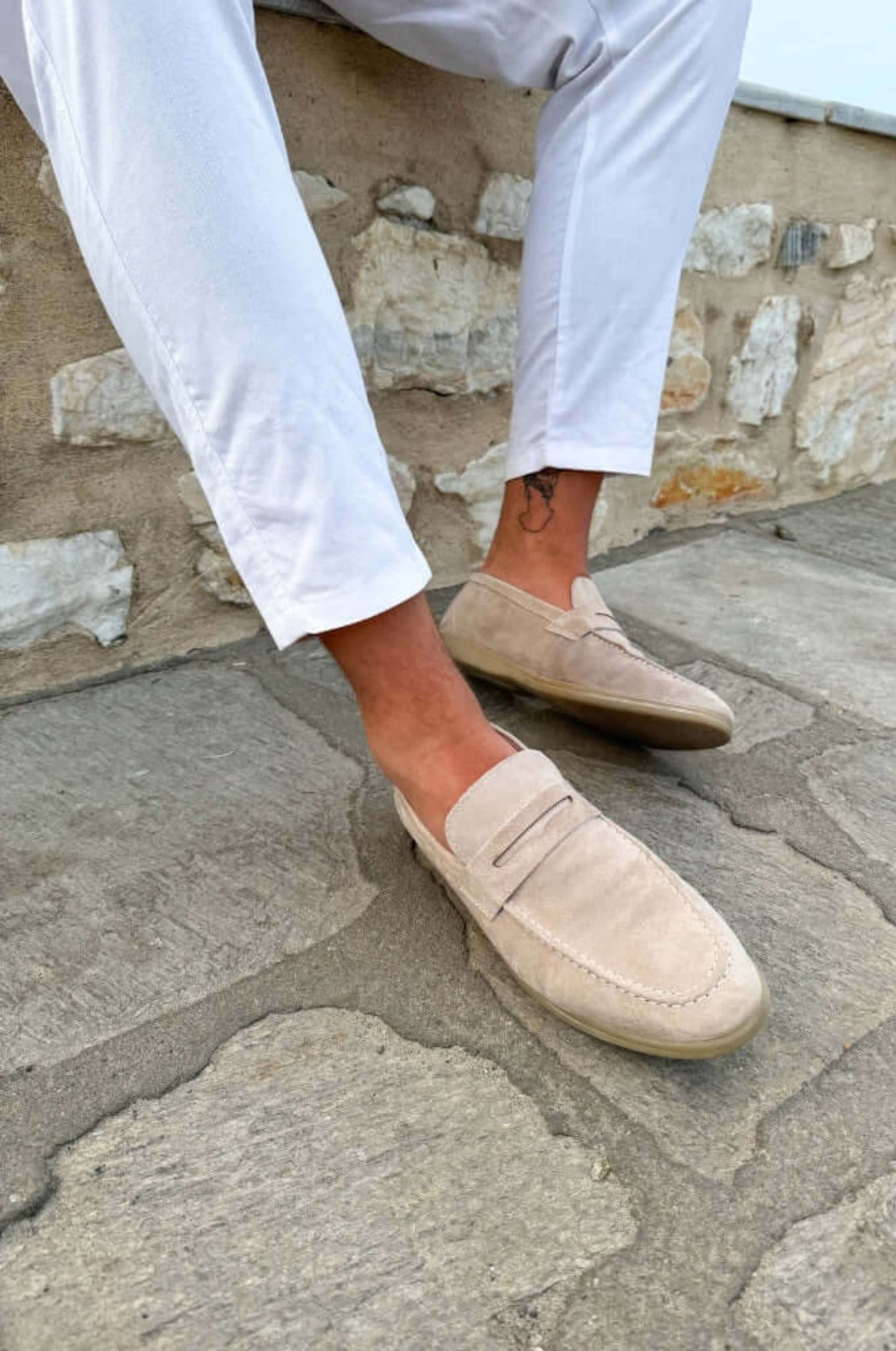 Mocasines de Cuero Suede